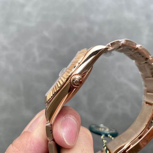 SKY-DWELLER 42 ROSE GOLD BROWN DIAL