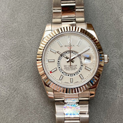 SKY-DWELLER 42 WHITE DIAL STAINLESS STEEL