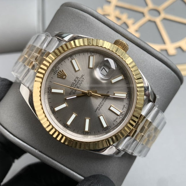 DATEJUST II 41 TWO-TONE GREY DIAL