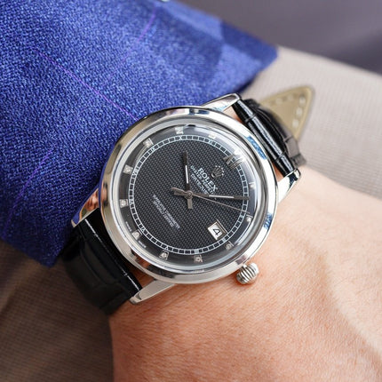 OYSTER PERPETUAL 41MM STEEL CASE DIAMOND NUMERALS