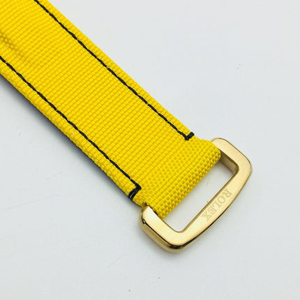 DAYTONA 40MM CUSTOM CARBON FILBER CREAM DIAL YELLOW TEXTILE