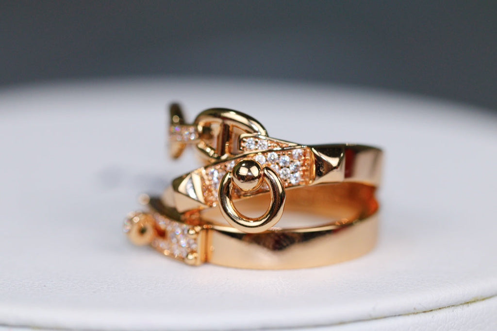 ALCHIEME PINK GOLD DIAMOND RING