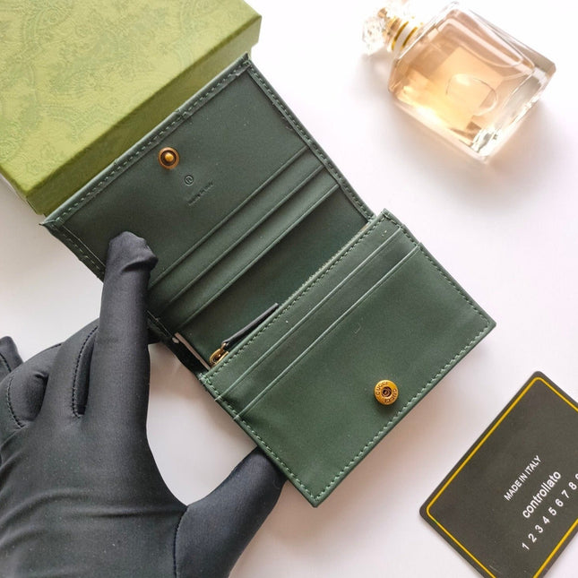 CARD WALLET MARMONT EMERALD GREEN