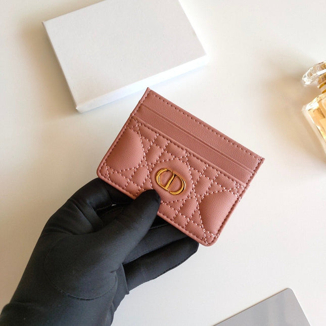 CARD HOLDER WALLET CARO DARK PINK