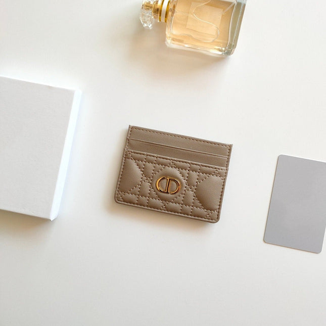 CARD HOLDER WALLET CARO PALE BROWN