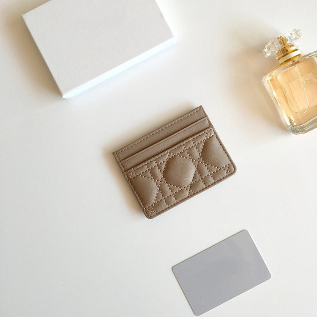 CARD HOLDER WALLET CARO PALE BROWN