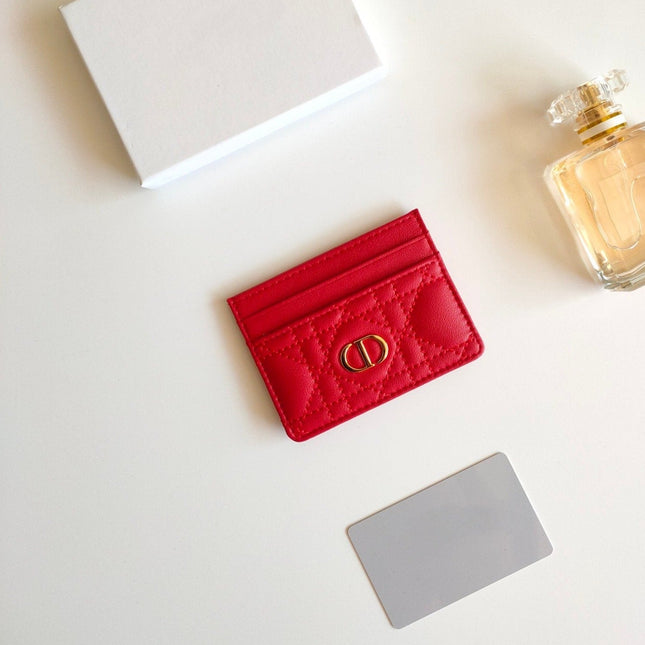 CARD HOLDER WALLET CARO RED