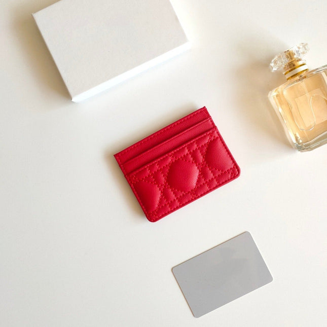 CARD HOLDER WALLET CARO RED