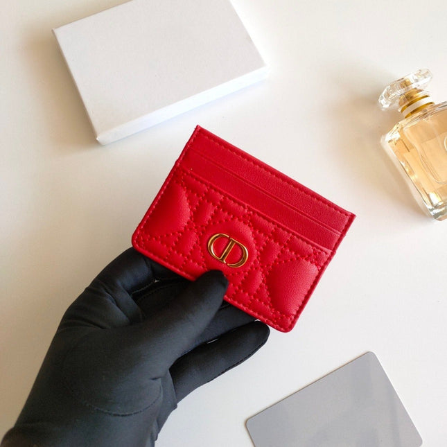 CARD HOLDER WALLET CARO RED