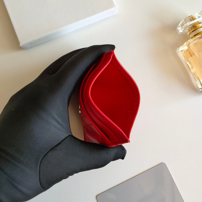 CARD HOLDER WALLET CARO RED