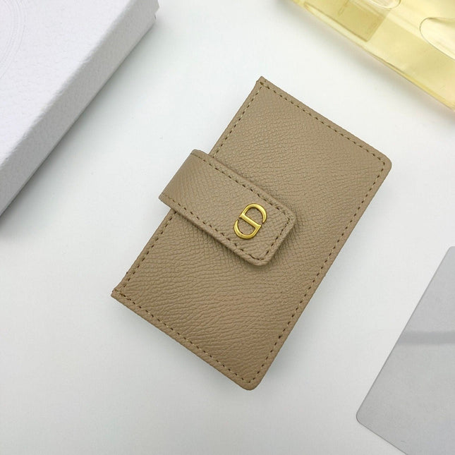 CARD HOLDER WALLET LADY GRAINED COWHIDE PALE BROWN
