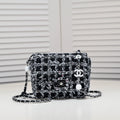 MINI FLAP BAG TWEED 8055 BLACK
