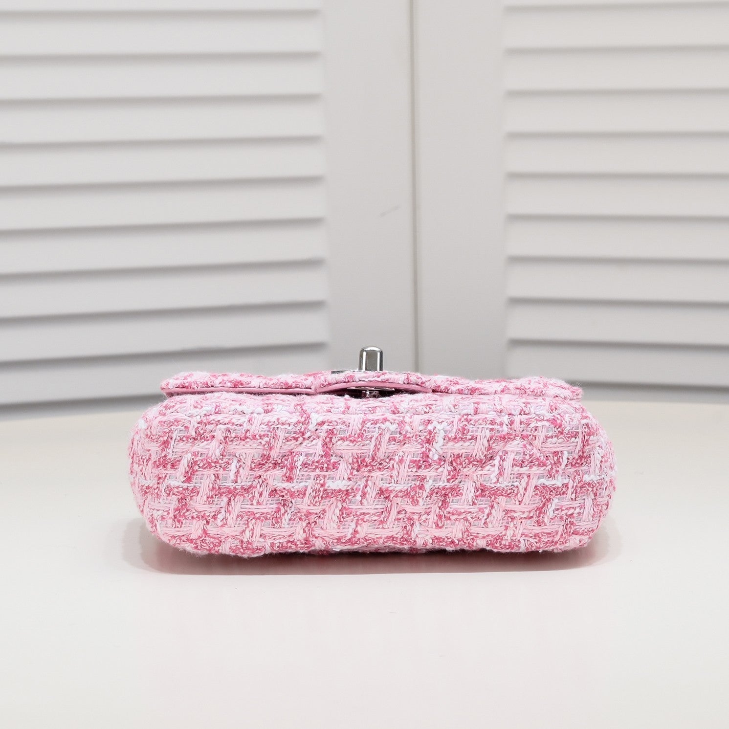 MINI FLAP BAG TWEED 8055 PINK