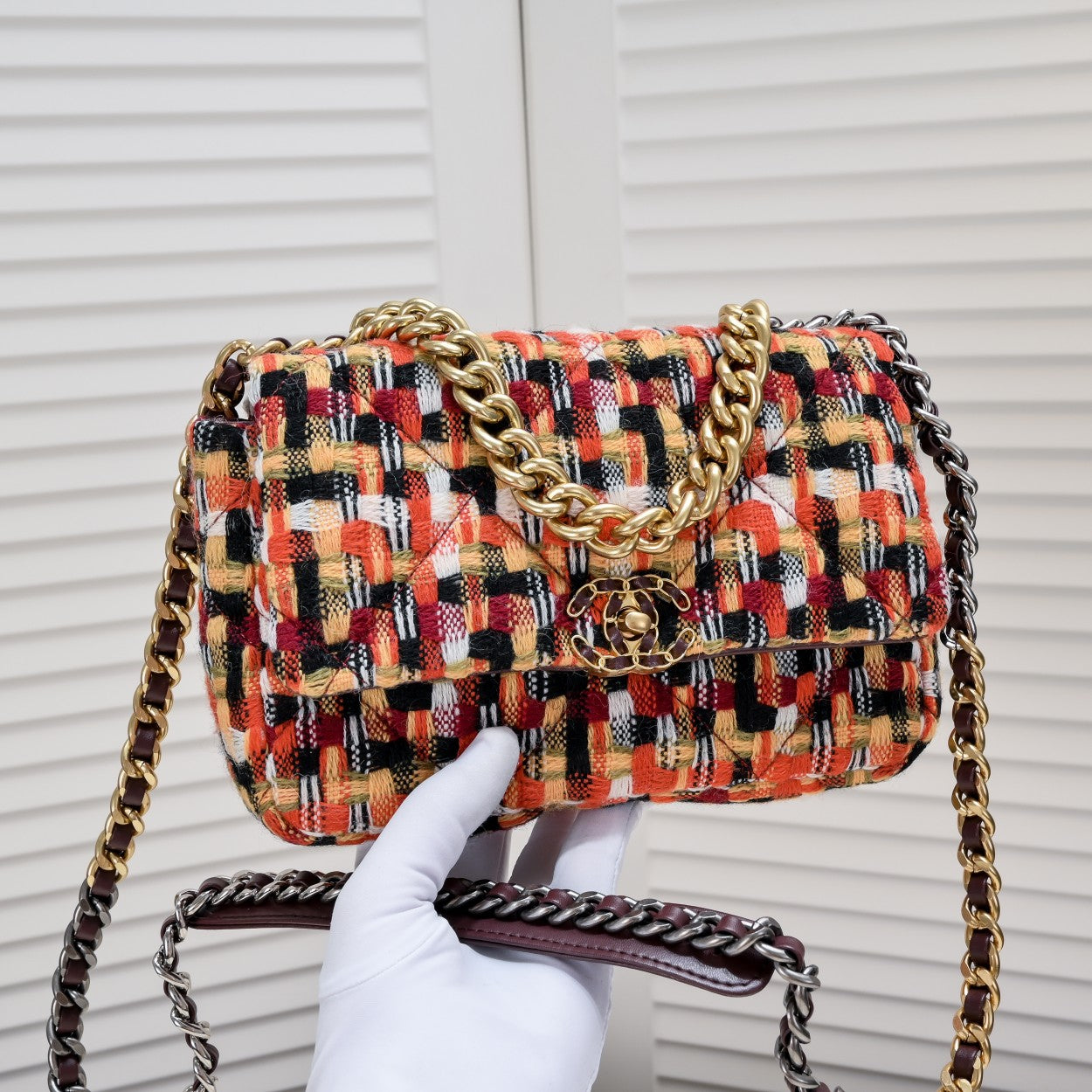 19 BAG TWEED 3308 ORANGE