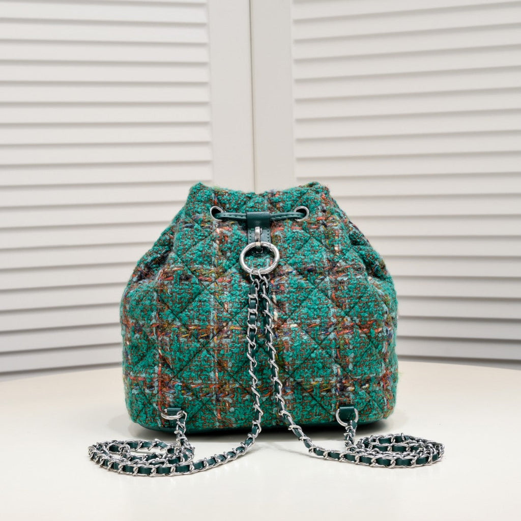 TWEED BACKPACK 8038 GREEN