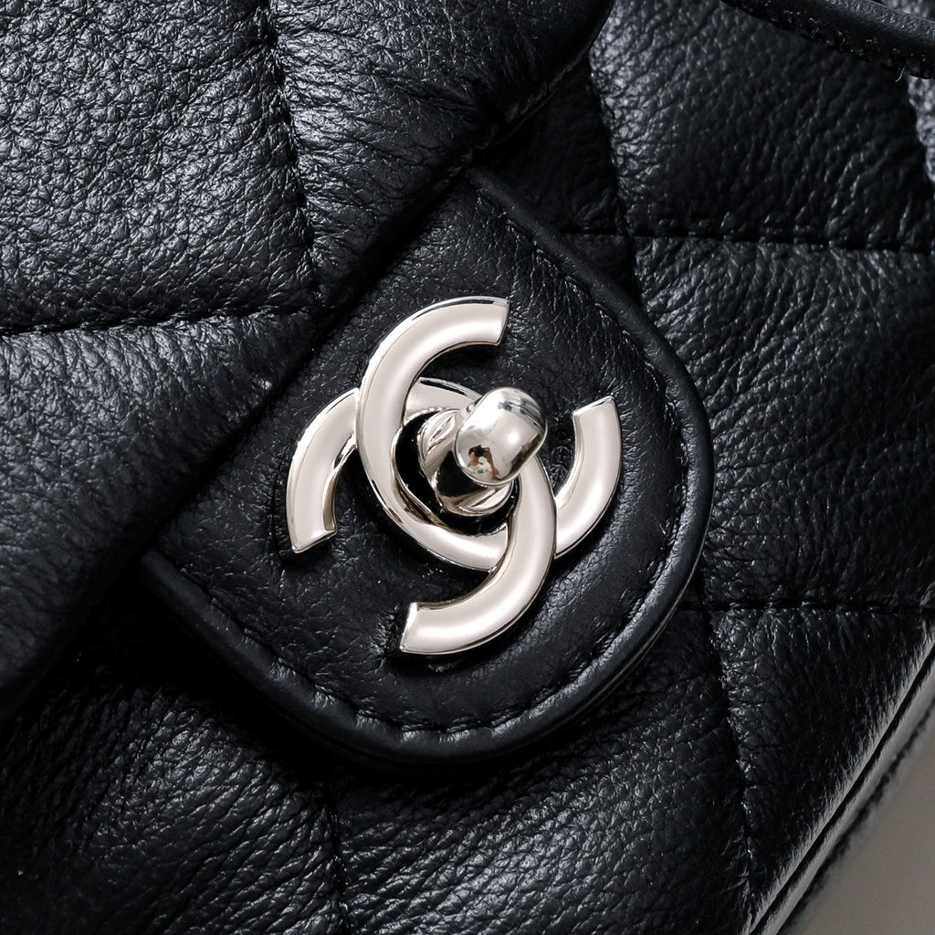 COWHIDE LEATHER BACKPACK 8038 BLACK