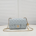 FLAP BAG 20CM 1787 GREY GOLD