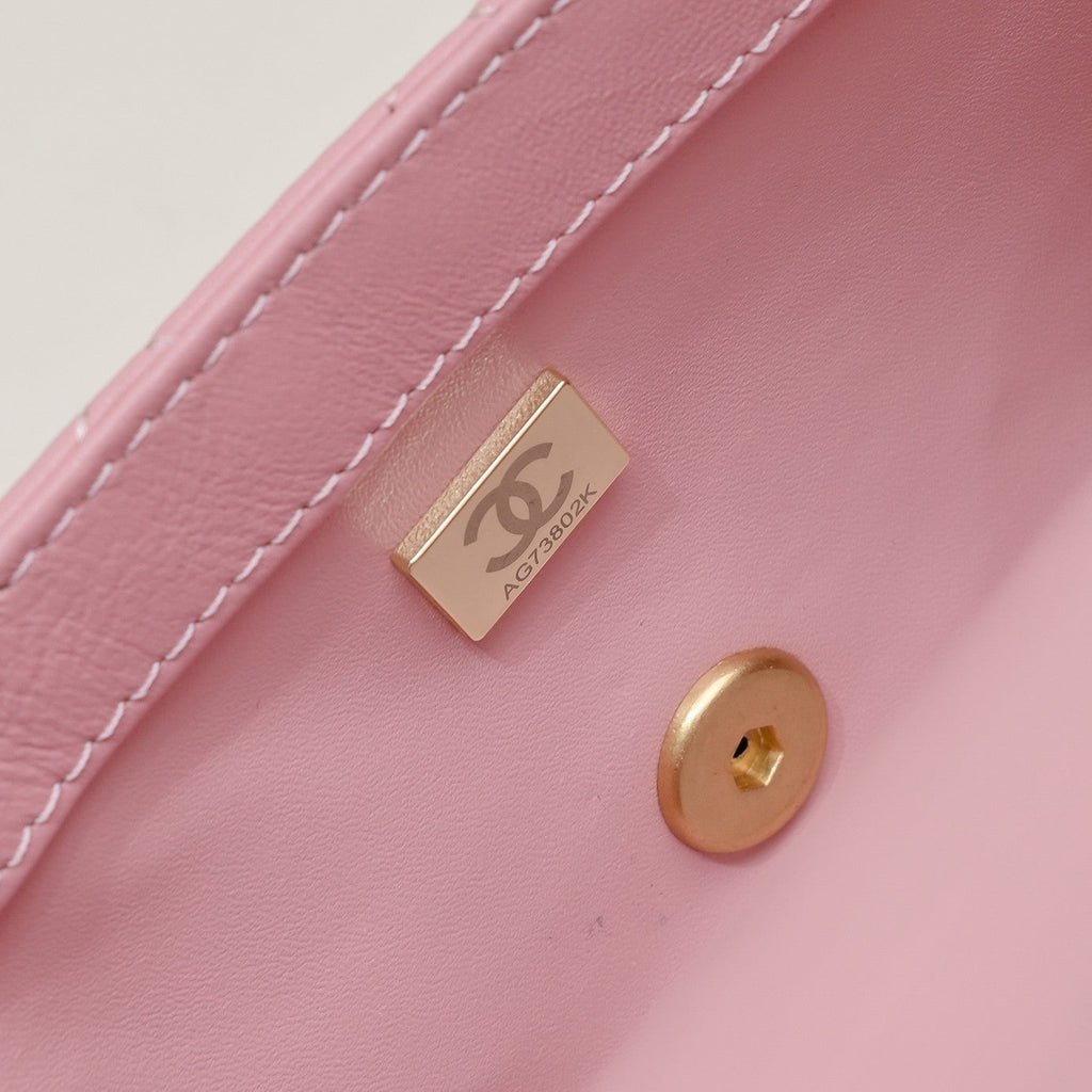 FLAP BAG 20CM 1787 PINK GOLD