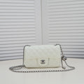 FLAP BAG 20CM 1787 WHITE SILVER
