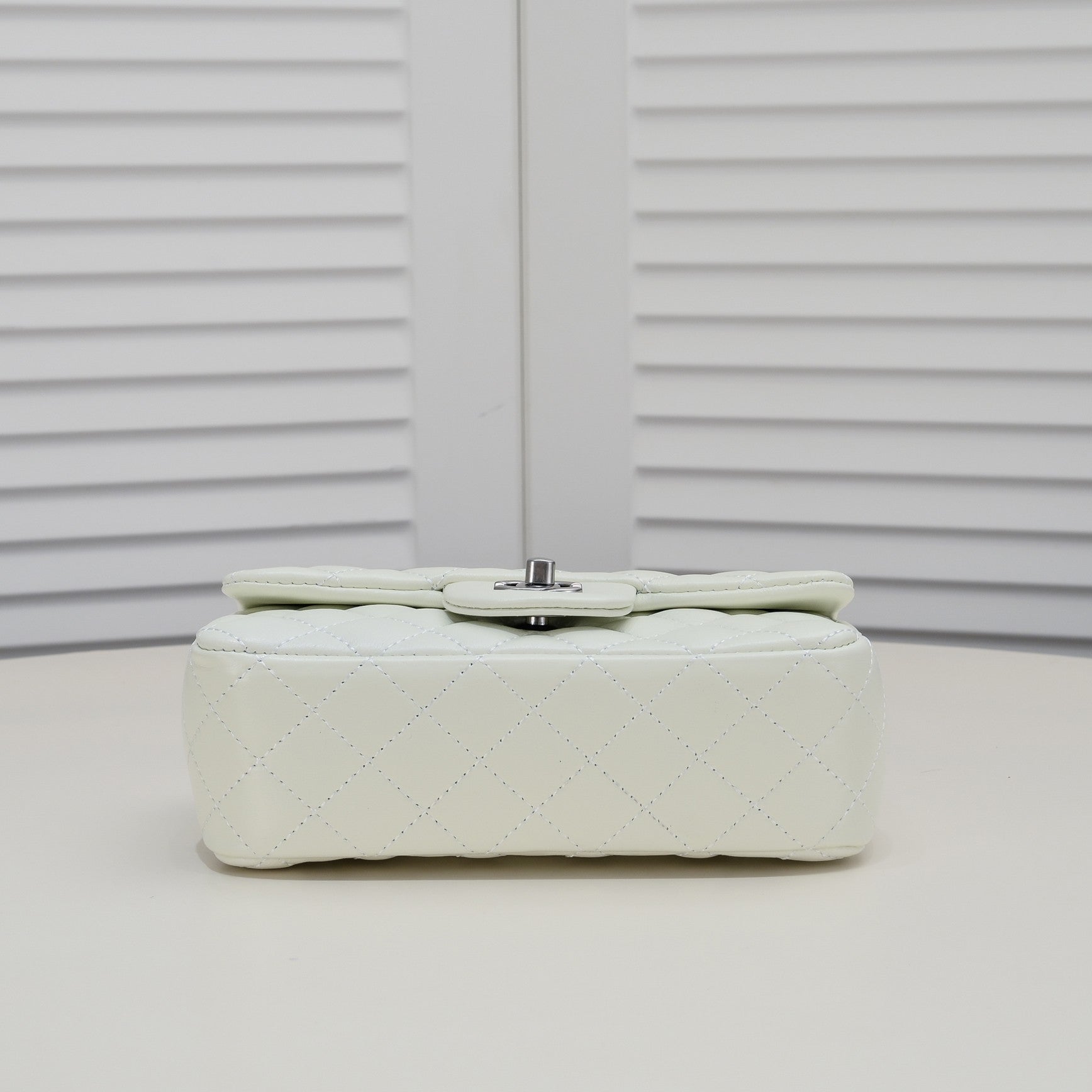 FLAP BAG 20CM 1787 WHITE SILVER