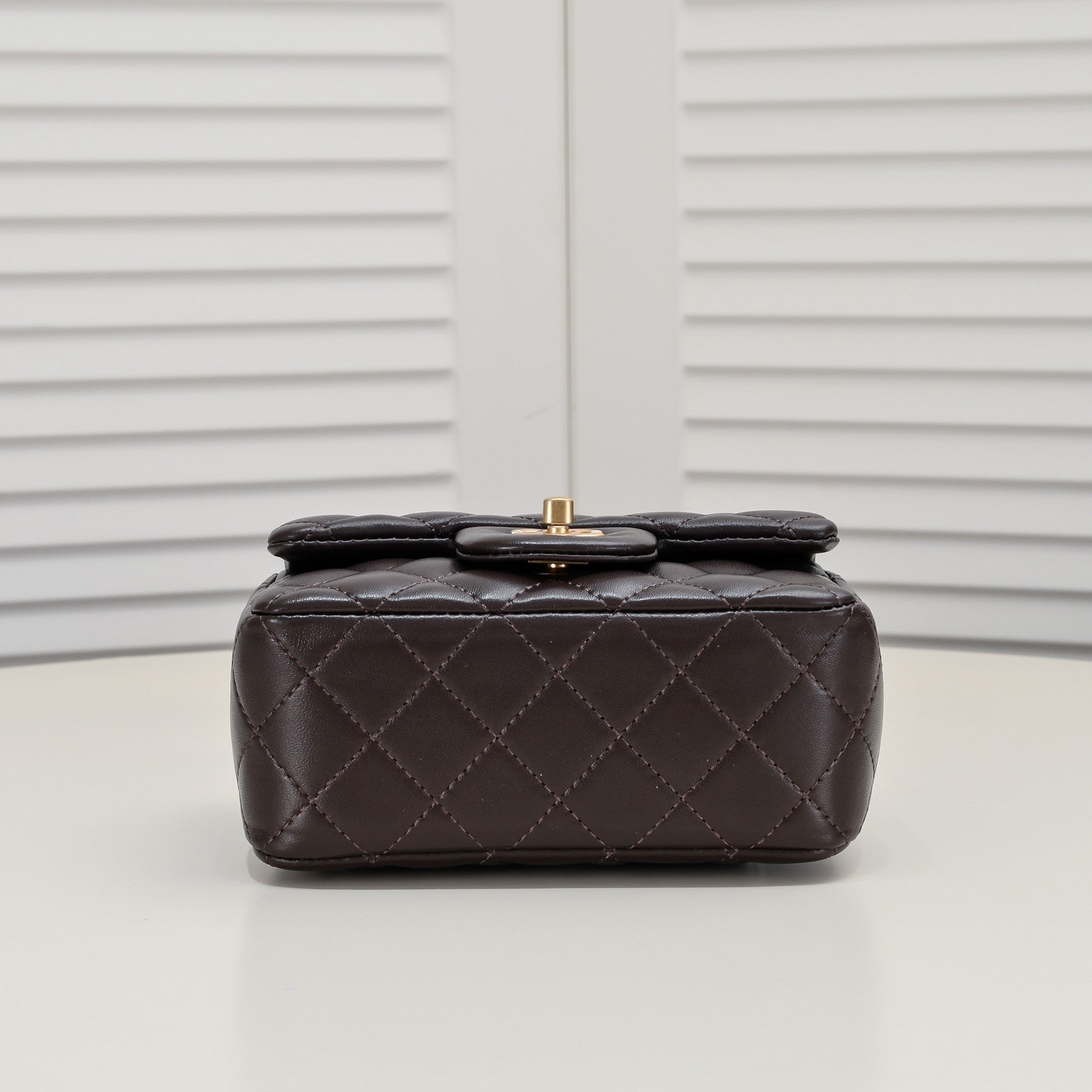 SMALL FLAP BAG 17CM 1786 BROWN GOLD