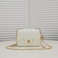 SMALL FLAP BAG 17CM 1786 WHITE GOLD