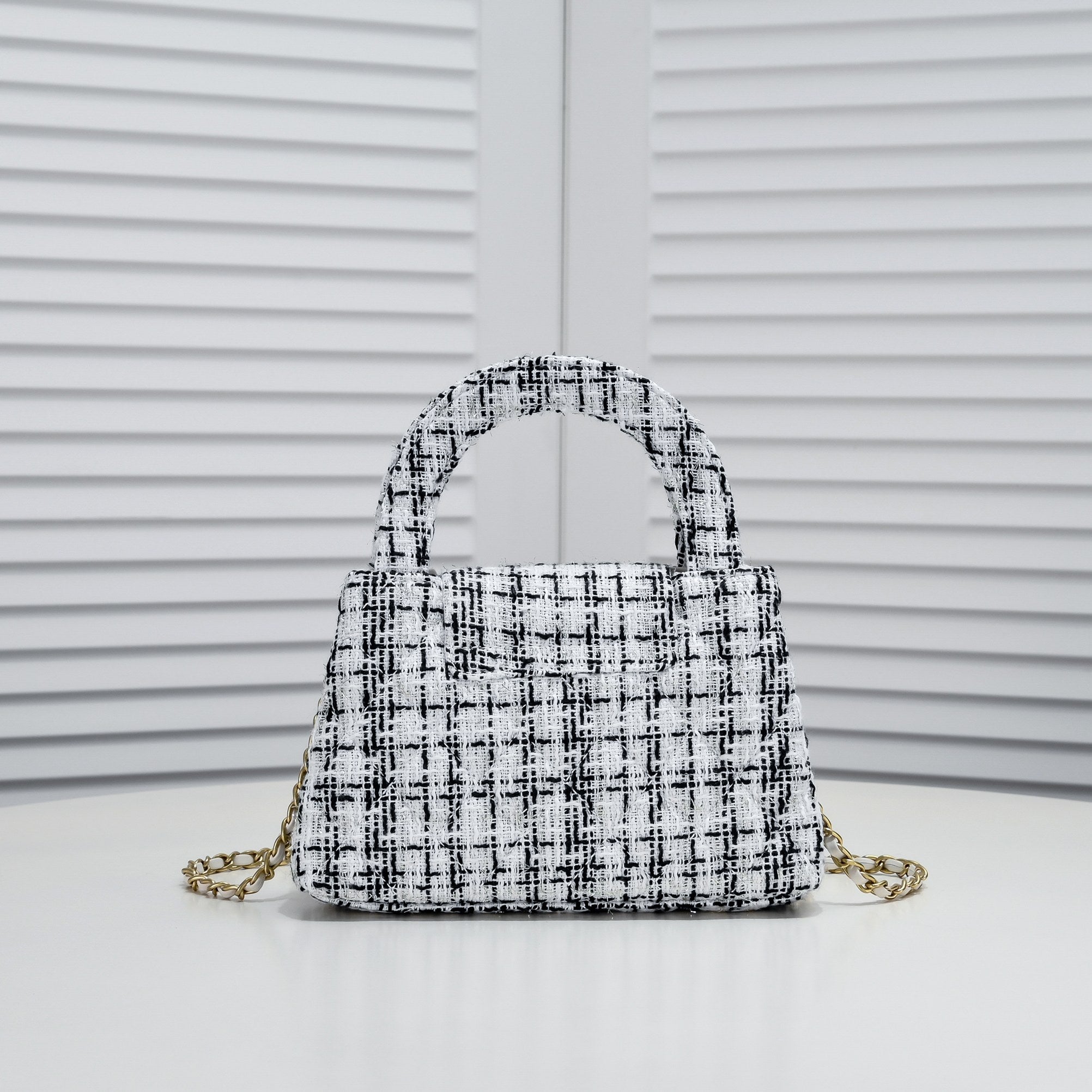 TWEED FABRIC 19CM 6170 WHITE