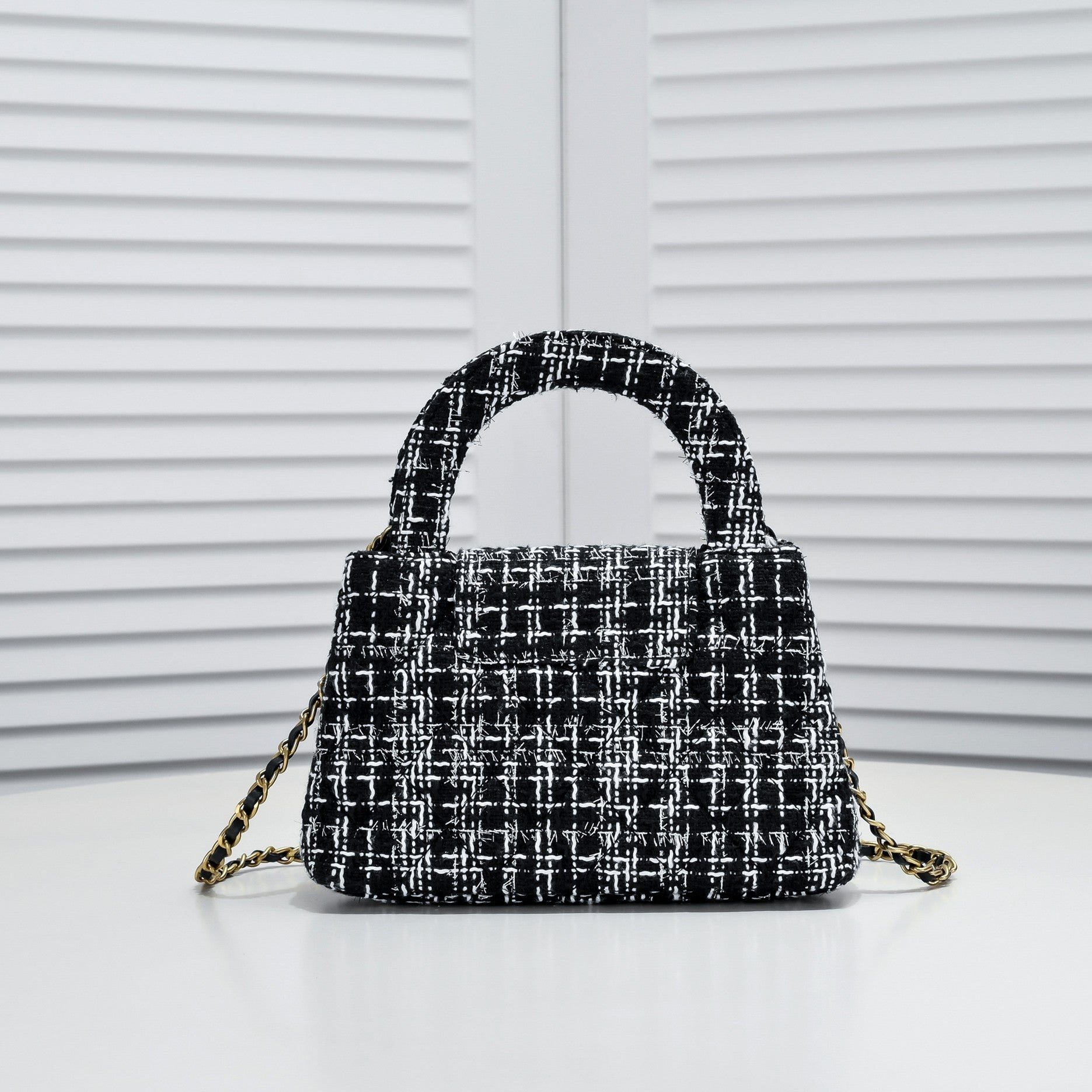 TWEED FABRIC 19CM 6170 BLACK