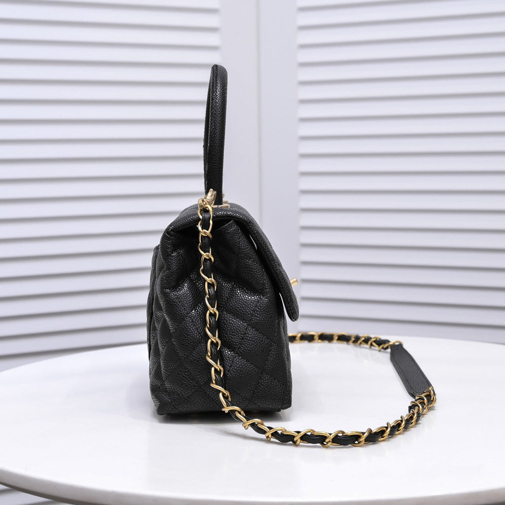 QUILTED CAVIAR 26CM 92991 BLACK