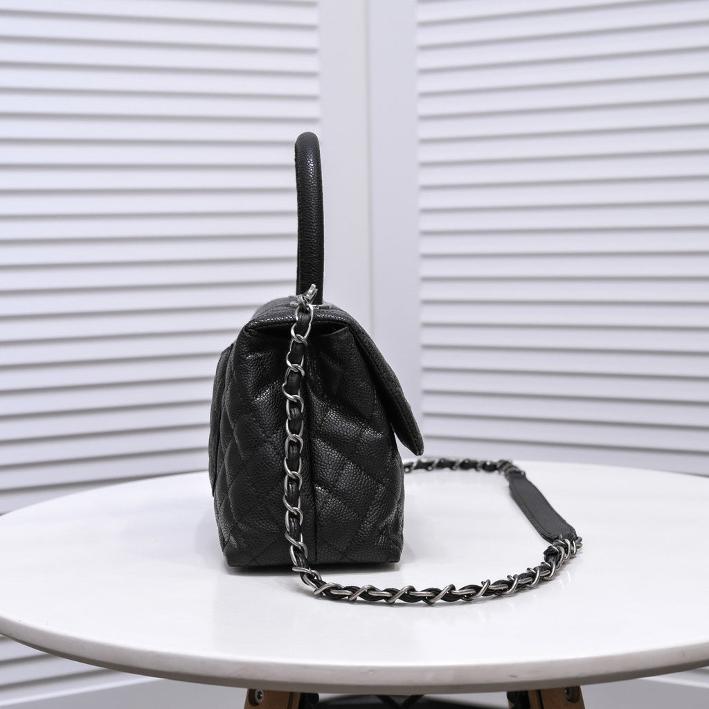 QUILTED CAVIAR 26CM 92991 BLACK