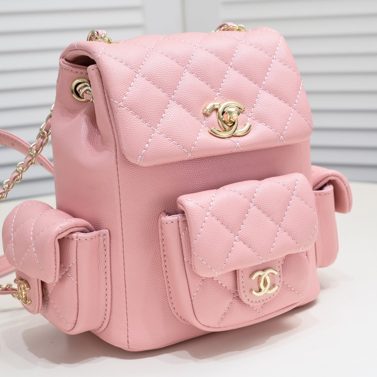 DOUBLE-SHOULDER MINI BACKPACK 9111 PINK