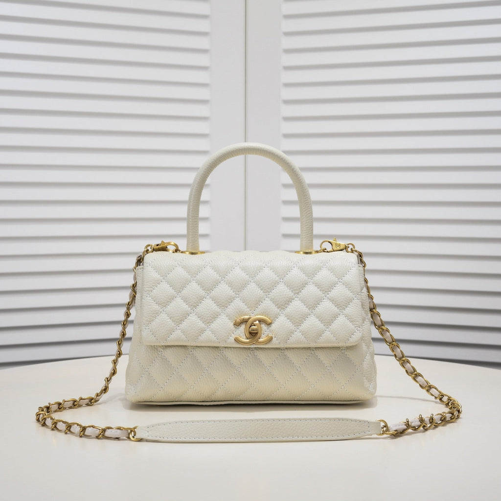 QUILTED CAVIAR 26CM 92991 WHITE