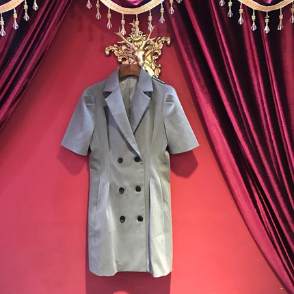 BALENCIAGA 26S SHORT-SLEEVE BLAZER DRESS 244