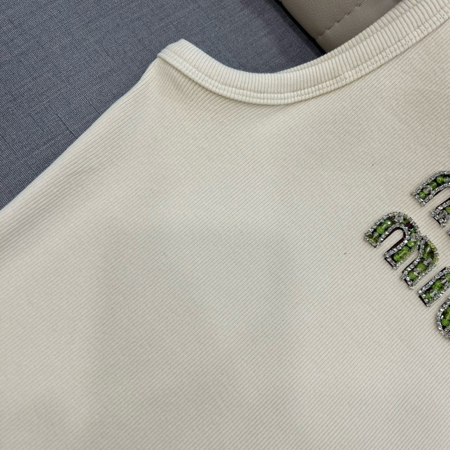 Miu Hand-beaded camisole