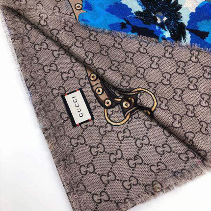 GUCCI 25S SCARF 140 IN CASHMERE 740371