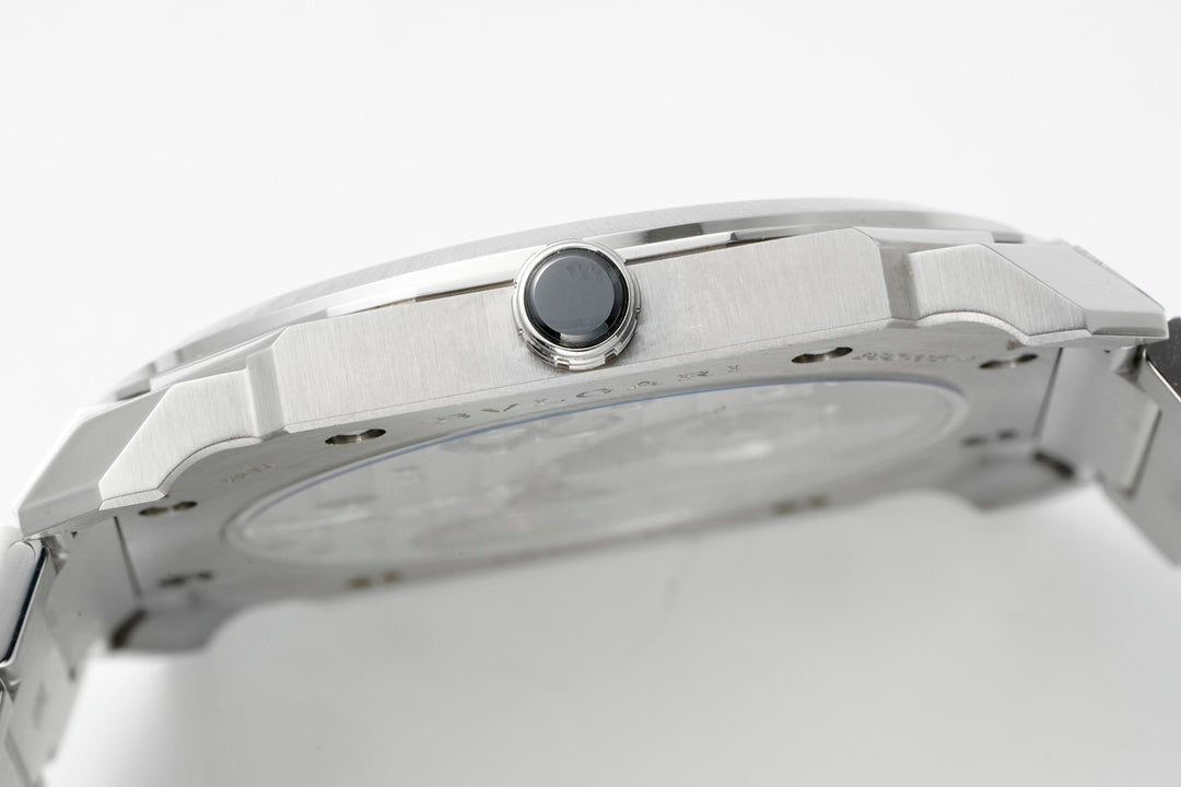 OCTO FINISSIMO AUTOMATIC STEEL CASE BLACK DIAL