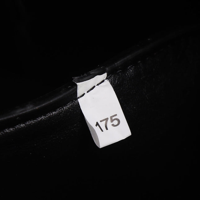 PRA 18 DYNAMIQUE LOGO TOTE BAG IN BLACK CALFSKIN