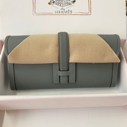 JIGE WALLET 29 IN ALMOND GREEN EPSON LEATHER