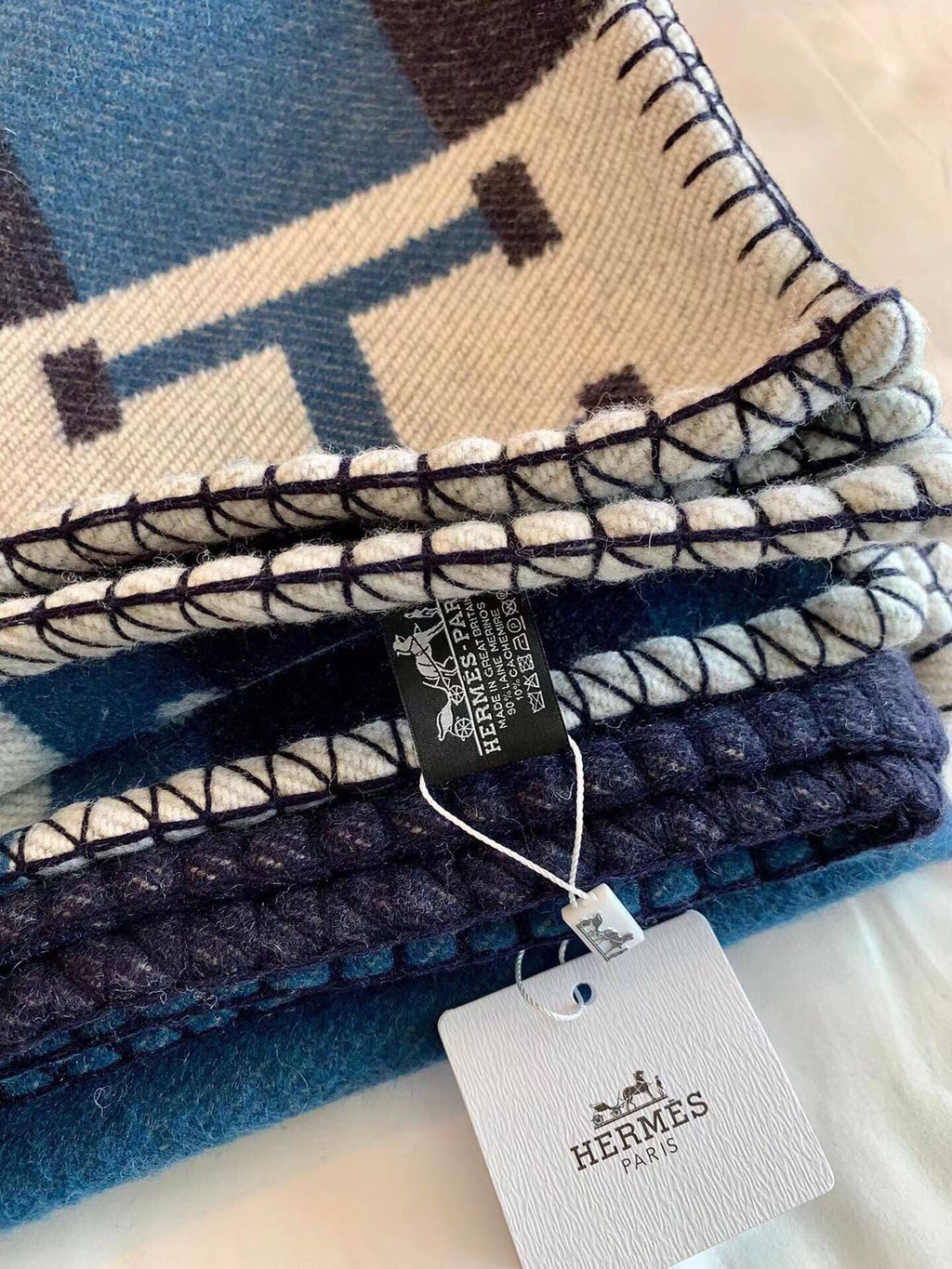 BLANKET 170 CM IN COLORFUL WOOL AND CASHMERE 689475
