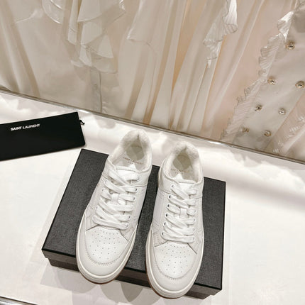 SL SL/61 SNEAKERS WHITE PERFORATED CALFSKIN