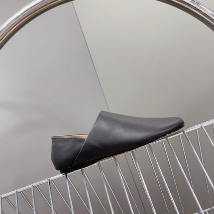 LW TOY SLIPPER BLACK CALFSKIN