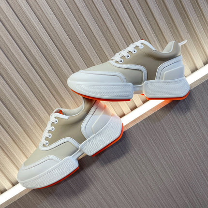 GIGA SNEAKER BEIGE MIX WHITE CALFSKIN
