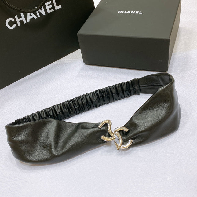 CHANEL 26S BELT 30 MM IN BLACK LAMBSKIN 662947