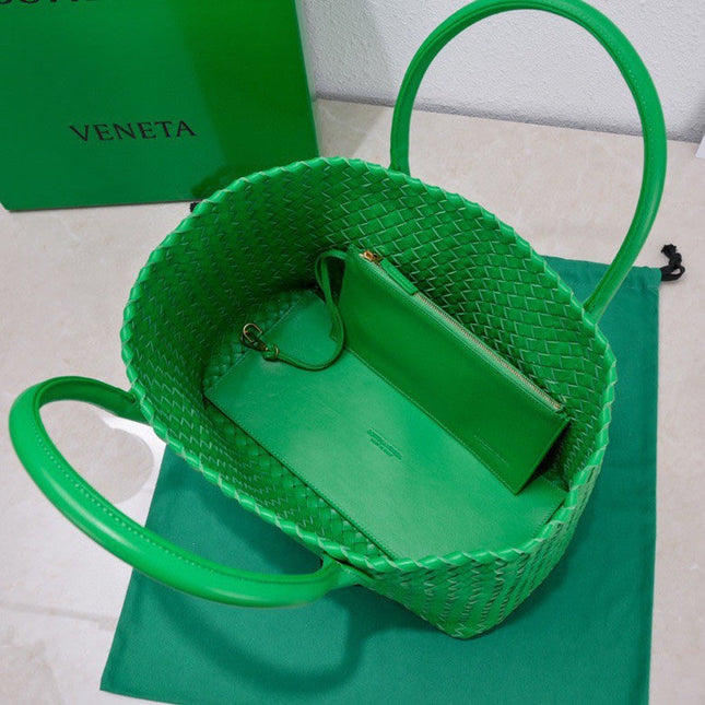 Large Cabat 45cm Green Lambskin Ghw