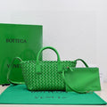 Mini Cabat 20cm Dark Green Lambskin Ghw