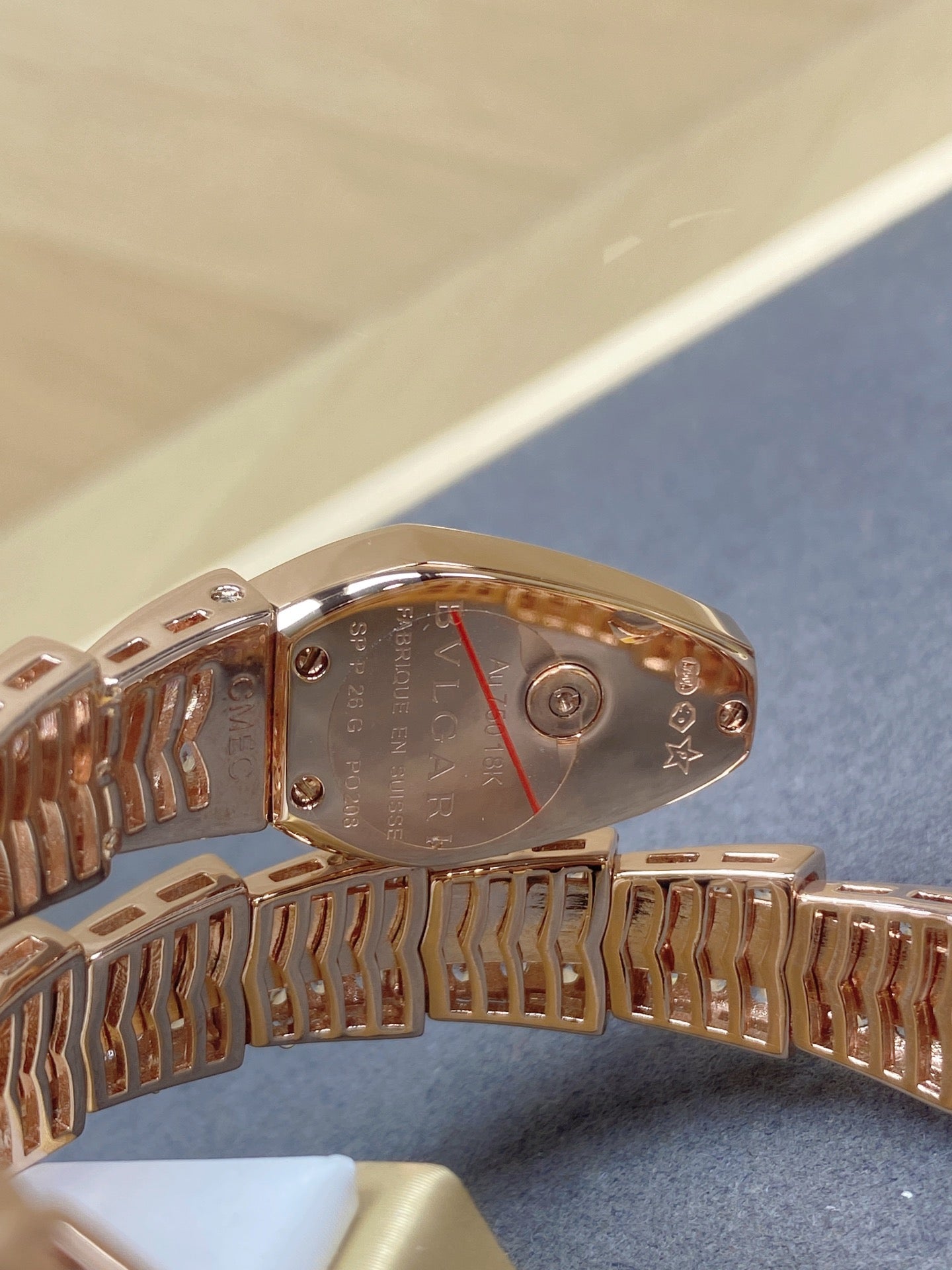 SERPENTI JEWELRY ALL ROSE GOLD WITH DIAMOND WHITE DIAL