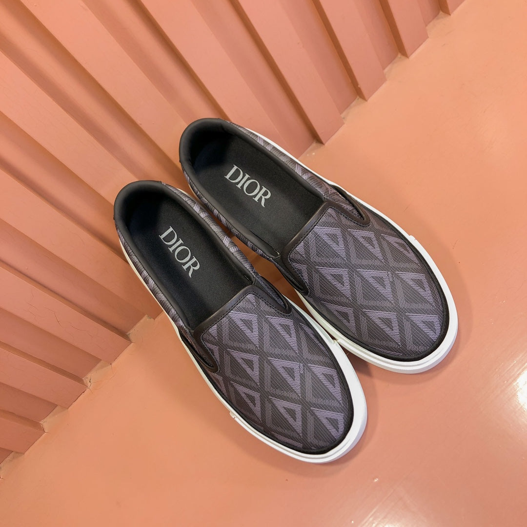CD B101 DIAMOND LOAFER ASH AND PURPLE CANVAS