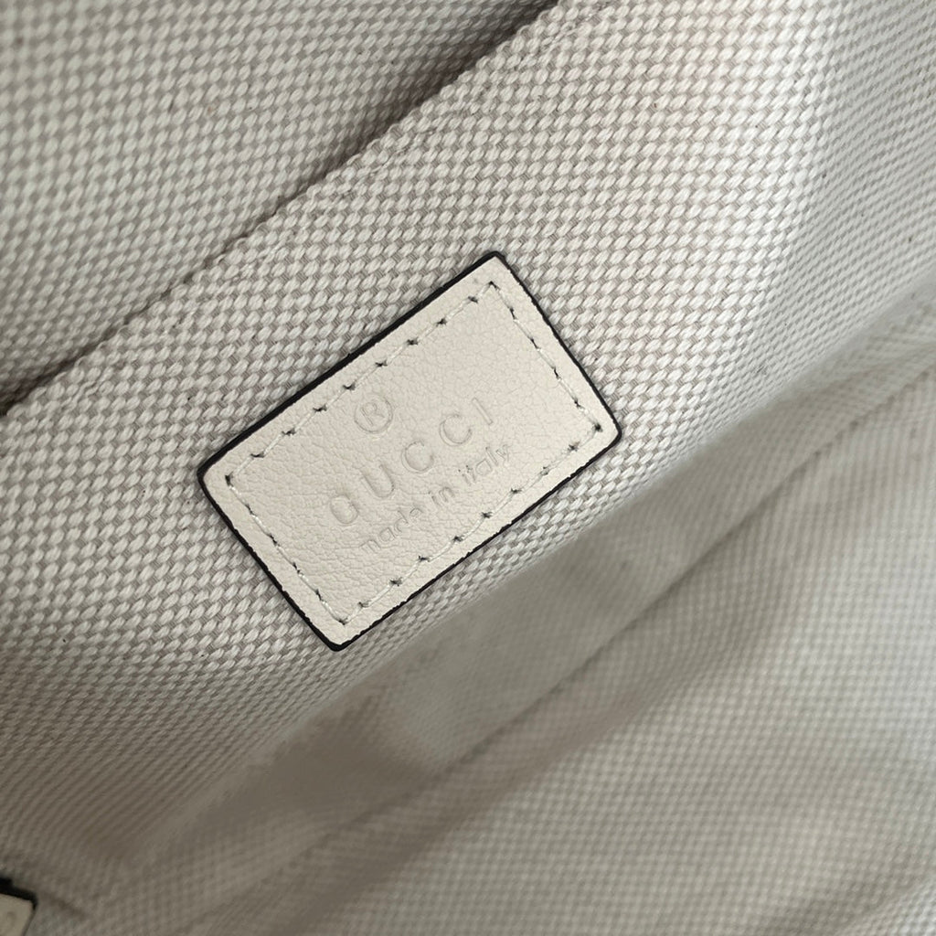 SMALL BLONDIE OVAL SHOULDER BAG 20 IN OFF WHITE CALFSKIN