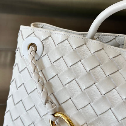 SMALL ANDIAMO 29 IN WHITE LAMBSKIN