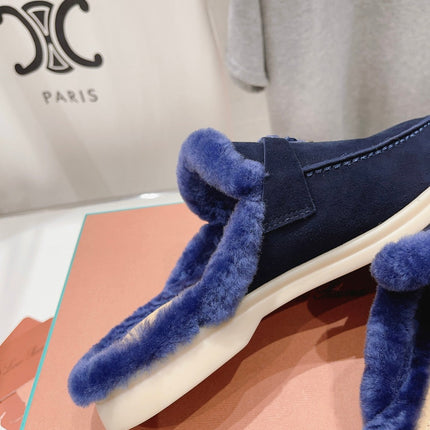 LP CHARMS WALK BABOUCHE LOAFERS INDIGO FLEECE